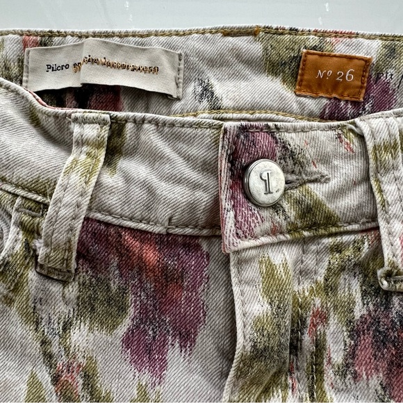ANTHROPOLOGIE: PILCRO & The Letterpress Antiqued Floral Jean - Picture 6 of 7